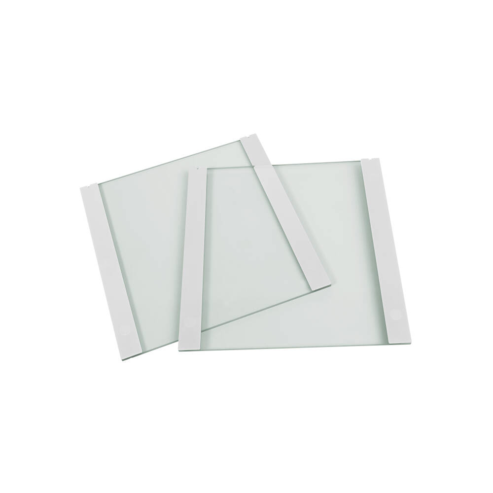 20 x 20cm Plain Glass Plates with 1mm Bonded Spacers